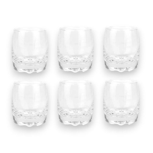 60mL Premium Shot Glass Set of 6 Round Classic Shot Glasses Set Cups Parties Drinking Club Bar - My Store