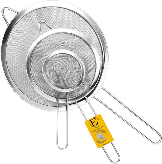 Stainless Steel Strainer Food Strainer Kitchen Mesh Filter Spoon - Homeware Discounts