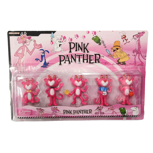 8CM Pink Panther Figurine Set Cake Topper Set Action Figure - Homeware Discounts