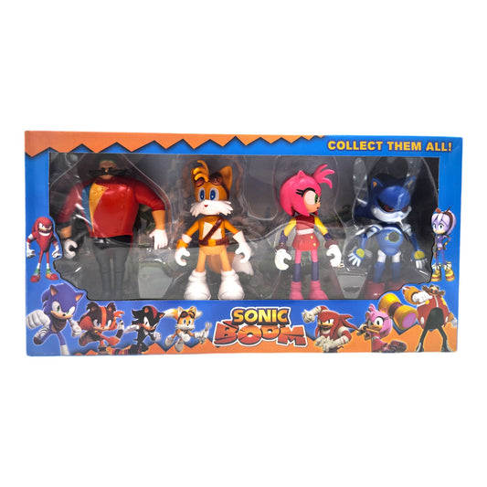 12CM Sonic The Hedgehog Action Figure Playset Figurine Sonic Tails Amy Rose Doctor Eggman - Homeware Discounts