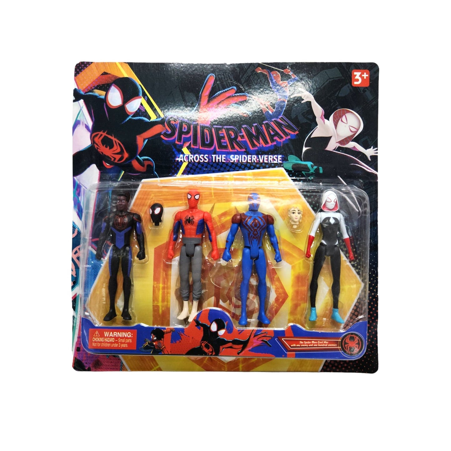 12cm Spiderman Spiderverse Action Figure Figurine Set Miles Morales Playset AU - Homeware Discounts