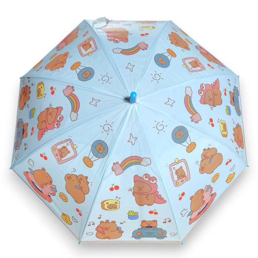 Kids Children Capybara Umbrella Characters Rainwear 80cm Winter - My Store