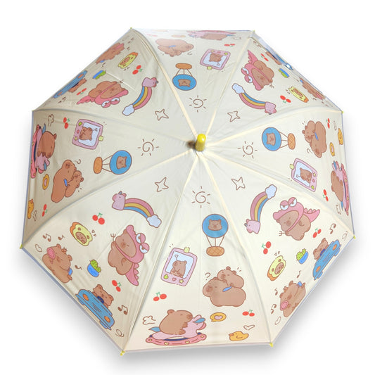 Kids Children Capybara Umbrella Characters Rainwear 80cm Winter - My Store