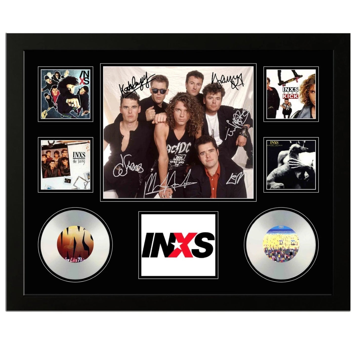 INXS CDs Signed Limited Photo Memorabilia Frame - My Store