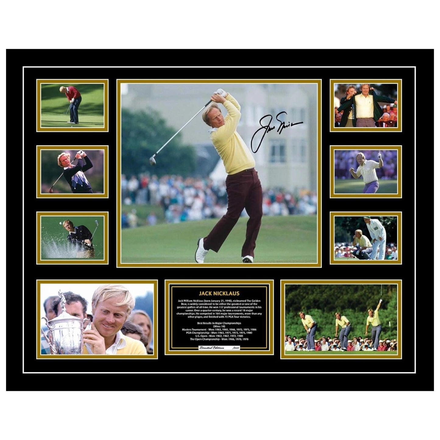 Jack Nicklaus Signed Limited Photo Memorabilia Frame - My Store