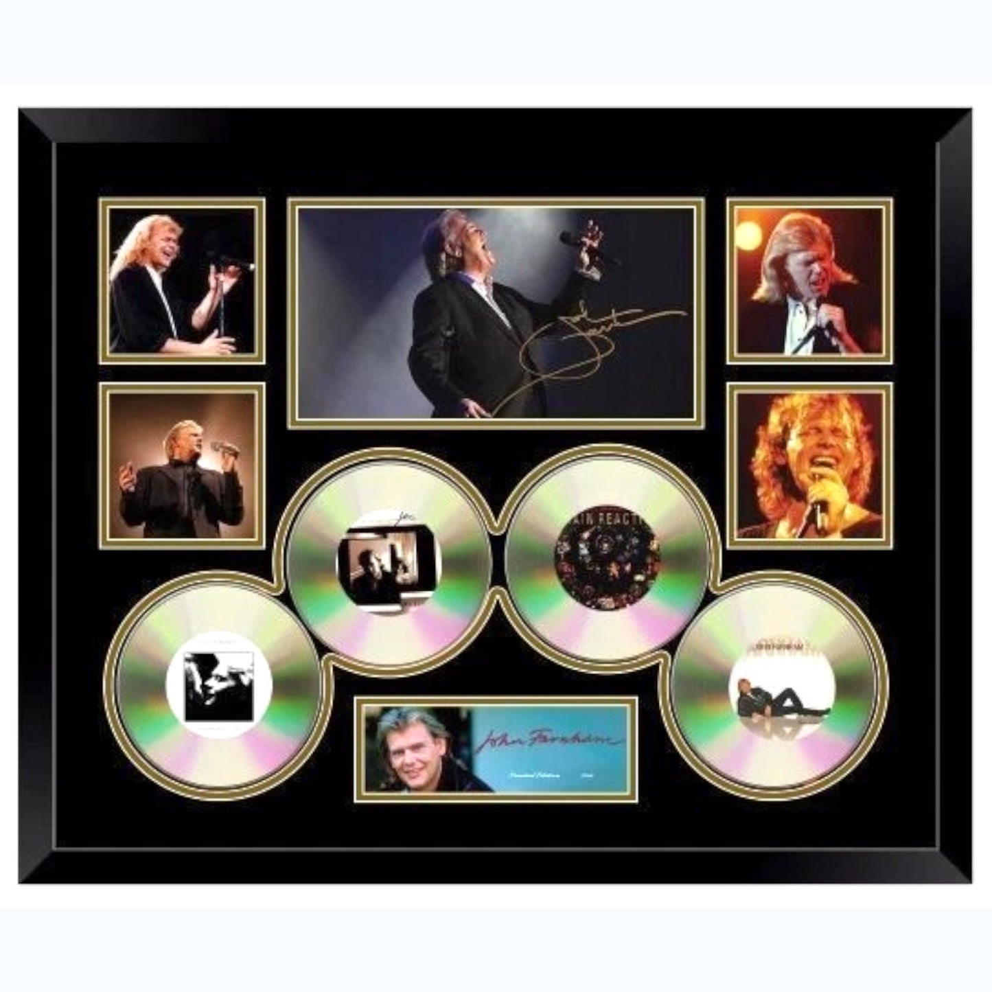 John Farnham Whispering Jack Age of Reason Then Again Signed Limited Photo Memorabilia Frame - My Store