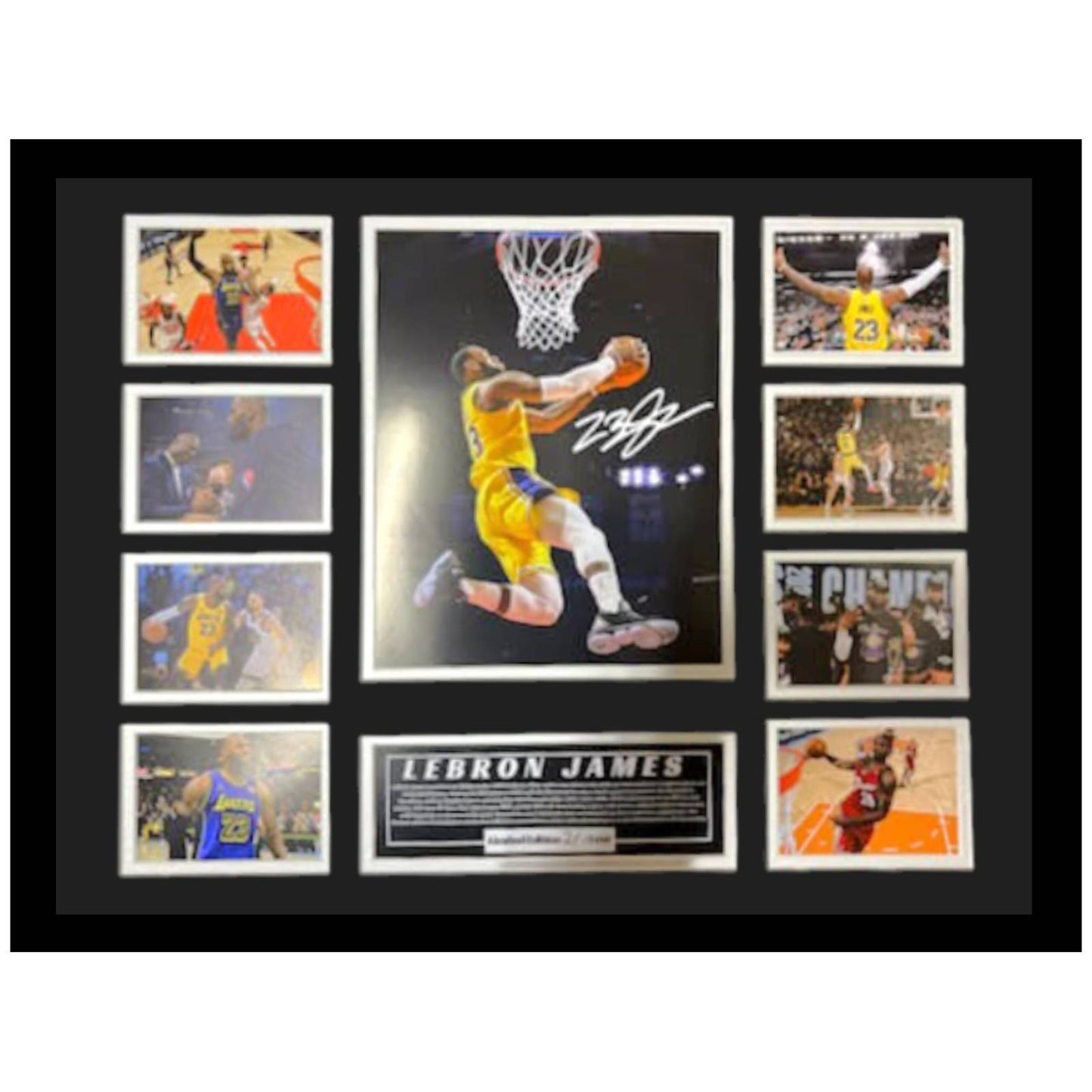LeBron James LBJ Limited Edition Photo Memorabilia Wooden Frame