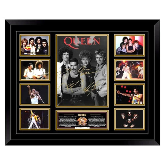 QUEEN Frame BOHEMIAN RHAPSODY FREDDIE MERCURY 56CM x 46CM Wooden Frame MEMORABILIA - My Store