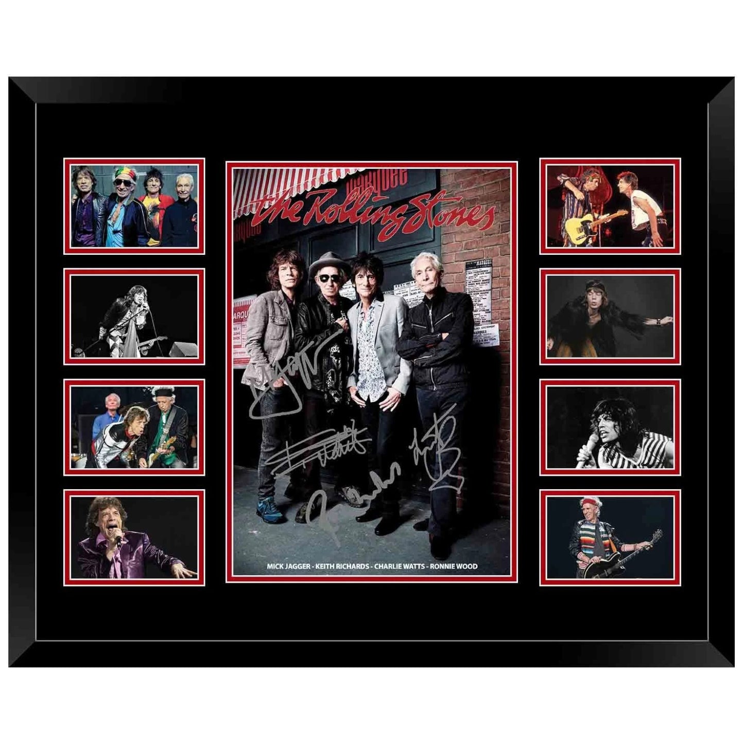 The Rolling Stones Mick Jagger Signed Limited Photo Memorabilia Frame - My Store