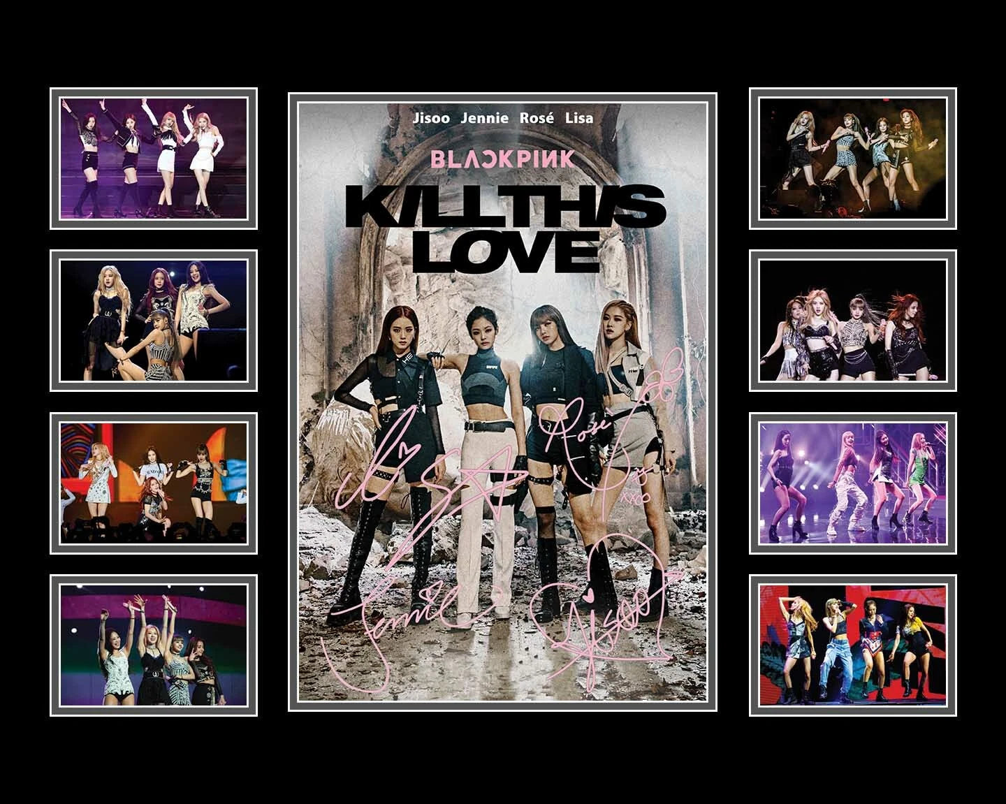 BLACKPINK KILL THIS LOVE AUSTRALIA 2019 TOUR K-POP Limited Photo Memorabilia Frame - My Store