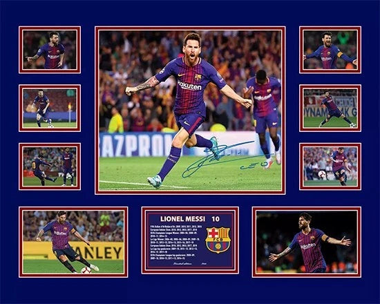 LIONEL MESSI 2018 BARCELONA FC Limited Photo Memorabilia Frame