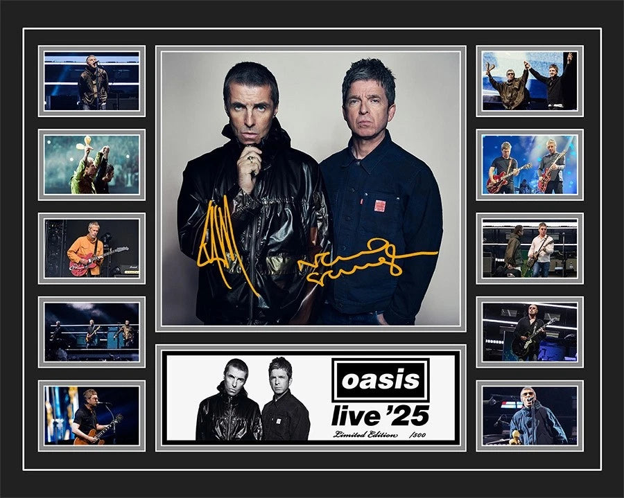 OASIS LIVE 25 TOUR AUSTRALIA Limited Photo Memorabilia Frame - My Store