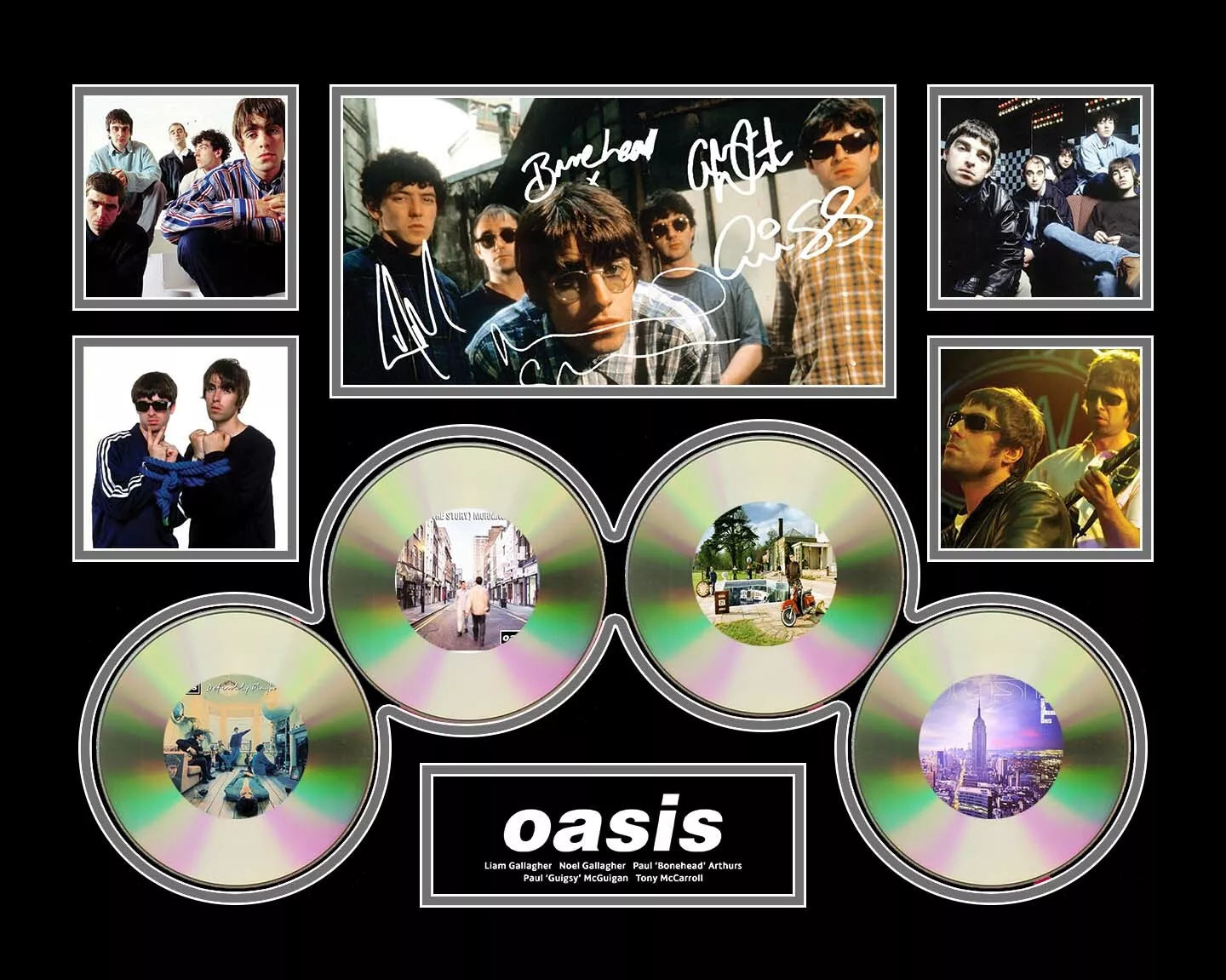 OASIS LIAM NOEL GALLAGHER SIGNED25 World Tour AustraliaLimited Photo Memorabilia Frame - My Store
