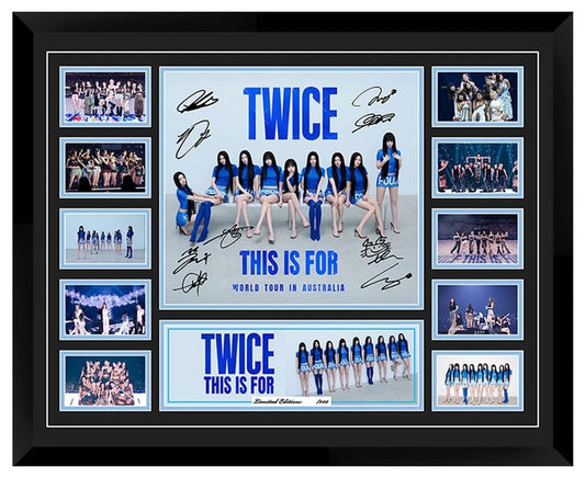 TWICE THIS IS FOR Australia Tour 2025 Signed Limited Photo Memorabilia Frame