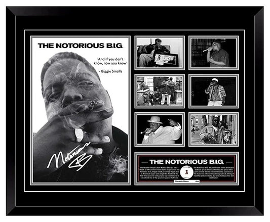 THE NOTORIOUS BIG BIGGIE SMALLS HYPNOTIZE Signed Limited Photo Memorabilia Frame