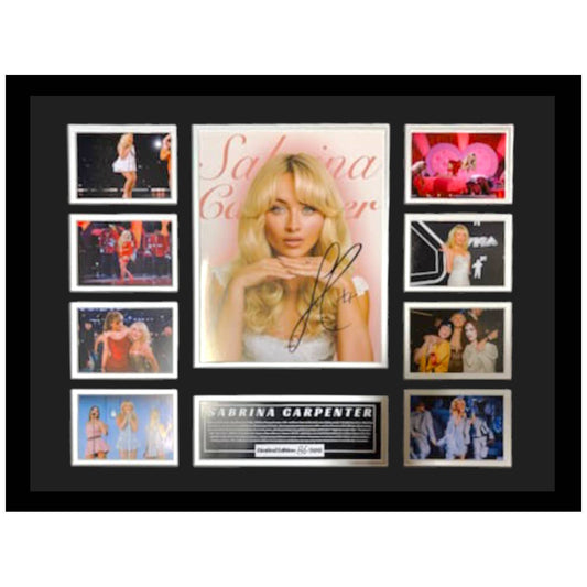 Sabrina Carpenter Limited Edition Photo Memorabilia Wooden Frame - My Store