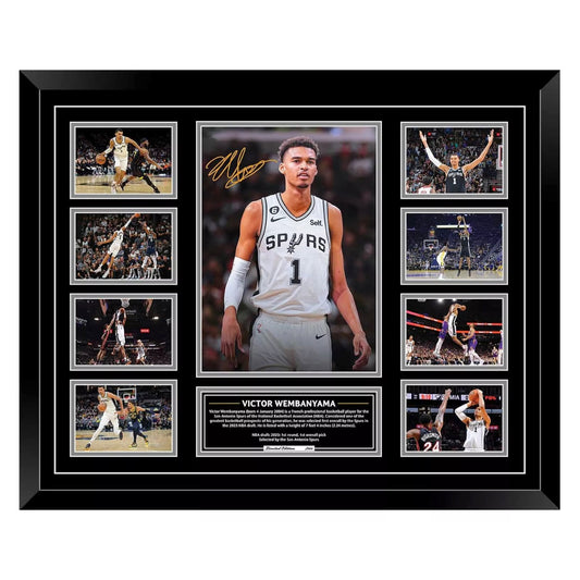 VICTOR WEMBANYAMA SPURS ROOKIE 2023/24 Signed Limited Photo Memorabilia Frame - My Store