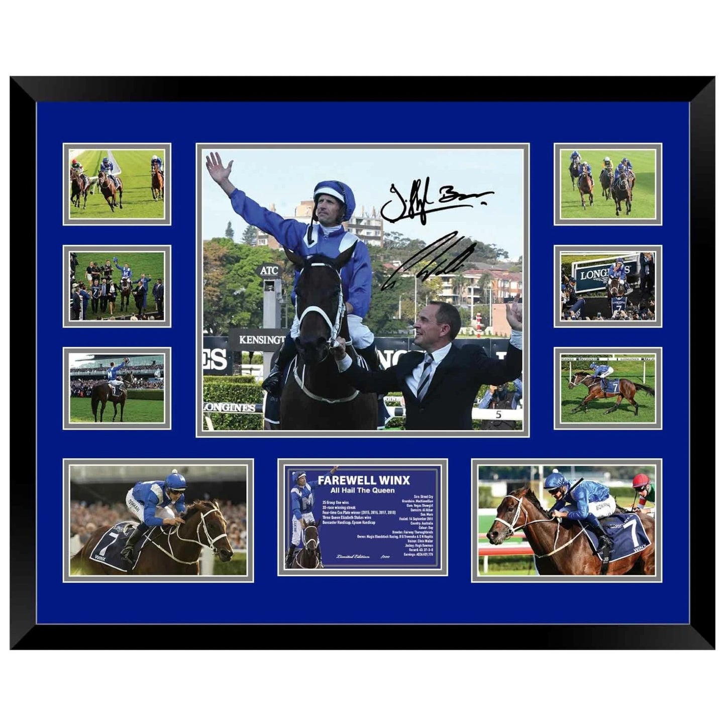 Winx Farewell 'All Hail the Queen' 33 Signed Limited Photo Memorabilia Frame - My Store