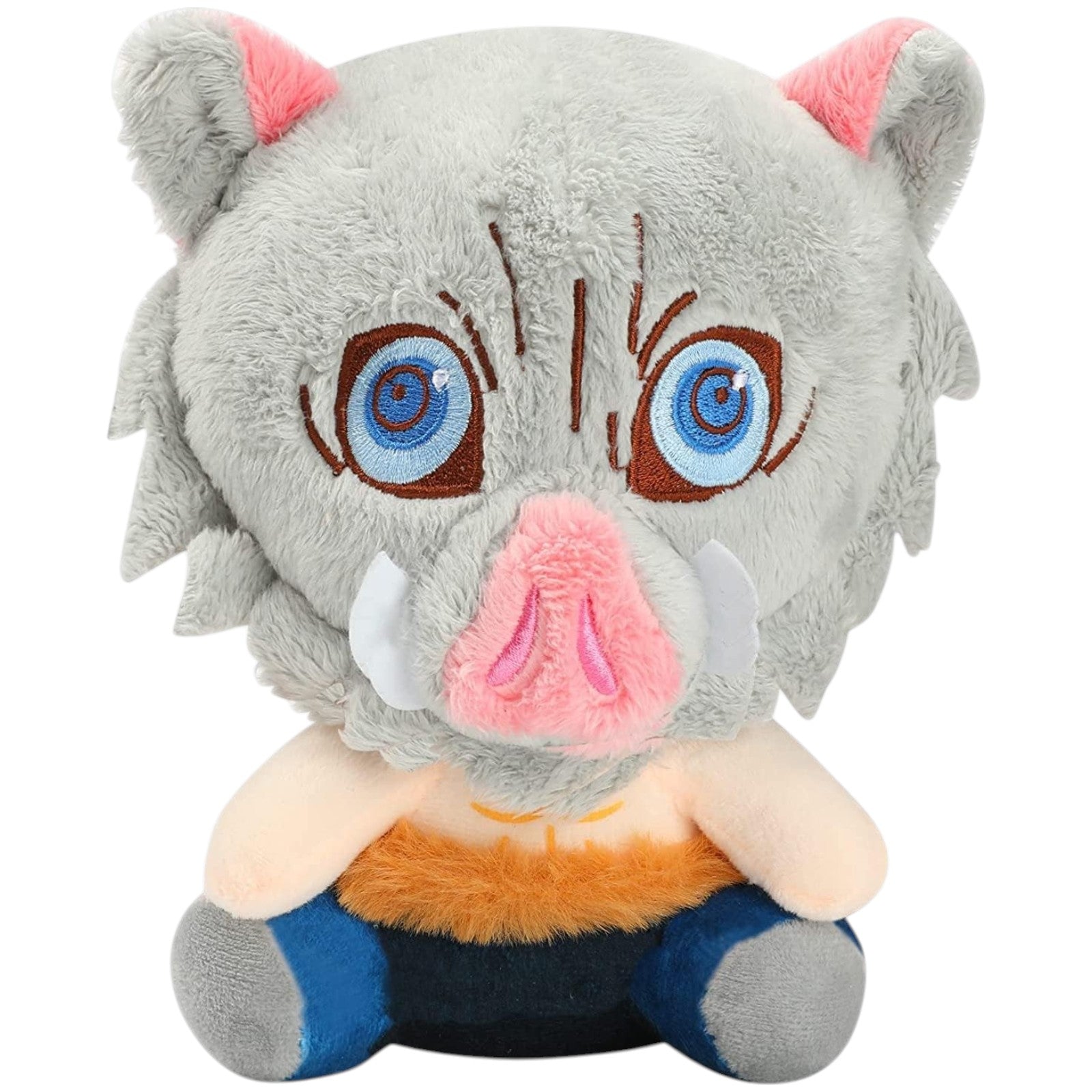 20cm Demon Slayer Inosuke Hashibira Boar Mask Plush Toy – Cute Anime Chibi Stuffed Doll Soft Collectible Gift - My Store