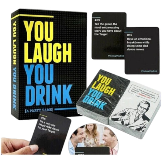 Board Game Card Game Party Drinking Game You Laugh You Drink Game Challenge Cards Party Games - My Store