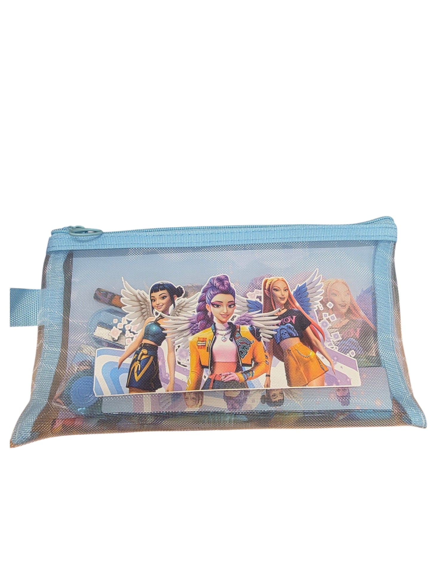 K-Pop Demon Hunters Pencil Case Set with Ruler Pencils Sharpener Eraser
