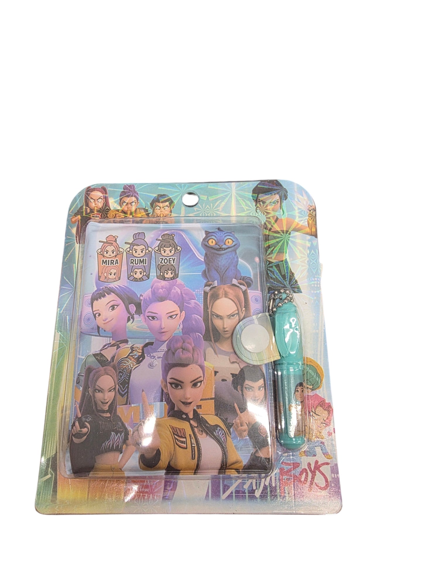 K-Pop Demon Hunters Pocket Notebook Decorative Pen Kids Diary Set - My Store