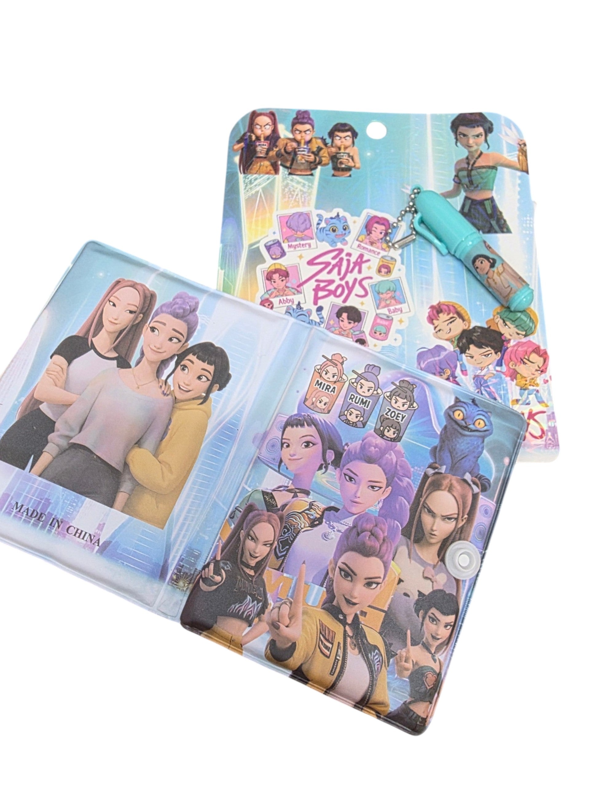 K-Pop Demon Hunters Pocket Notebook Decorative Pen Kids Diary Set - My Store
