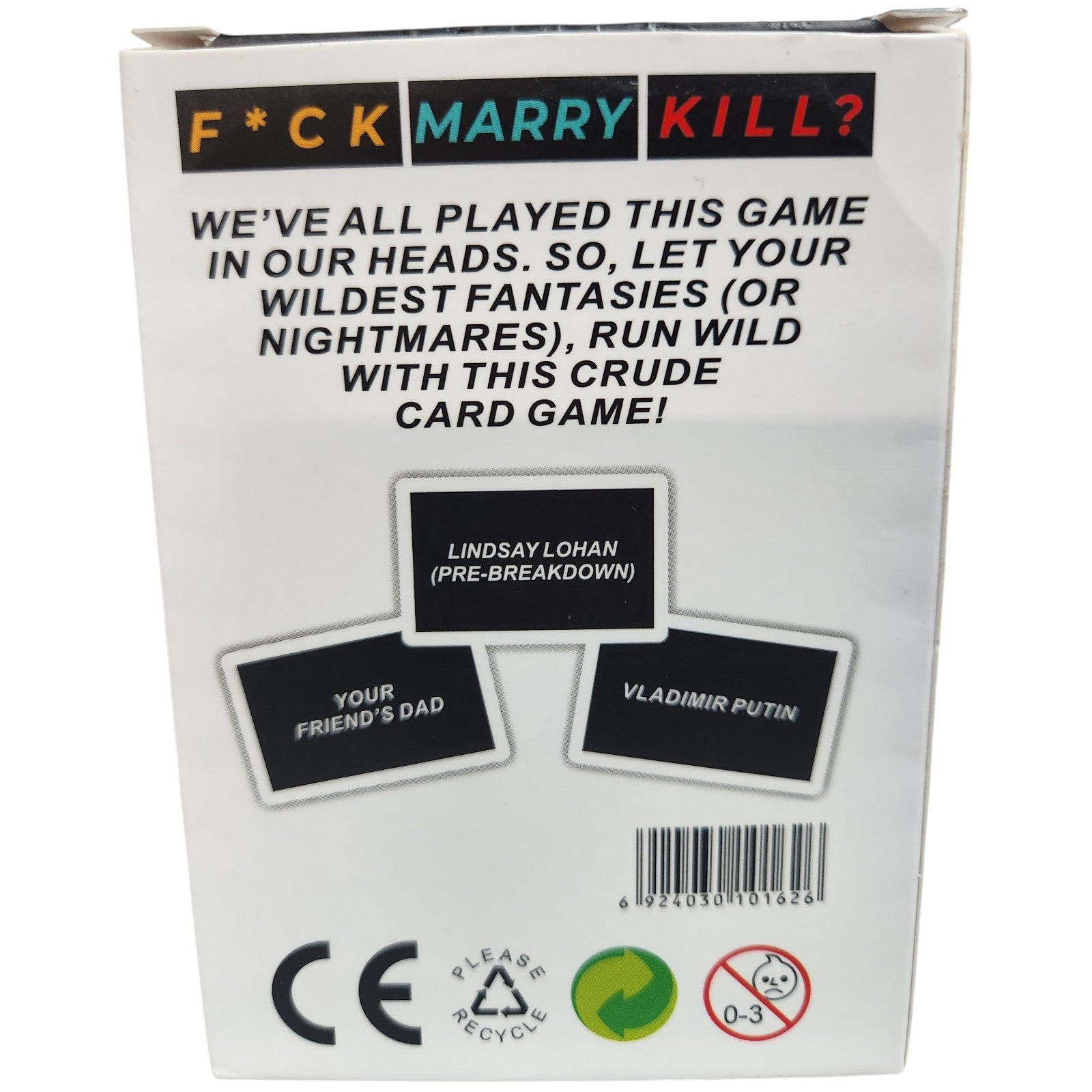 F*ck Marry Kill Card Game – Hilarious Adult Party Game for Friends & Nights In - My Store