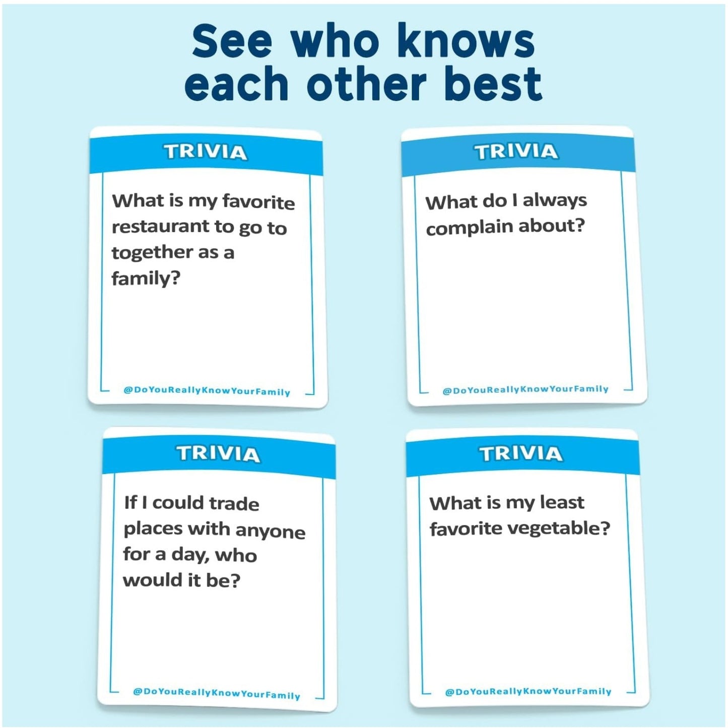 Do You Really Know Your Family Card Game - My Store