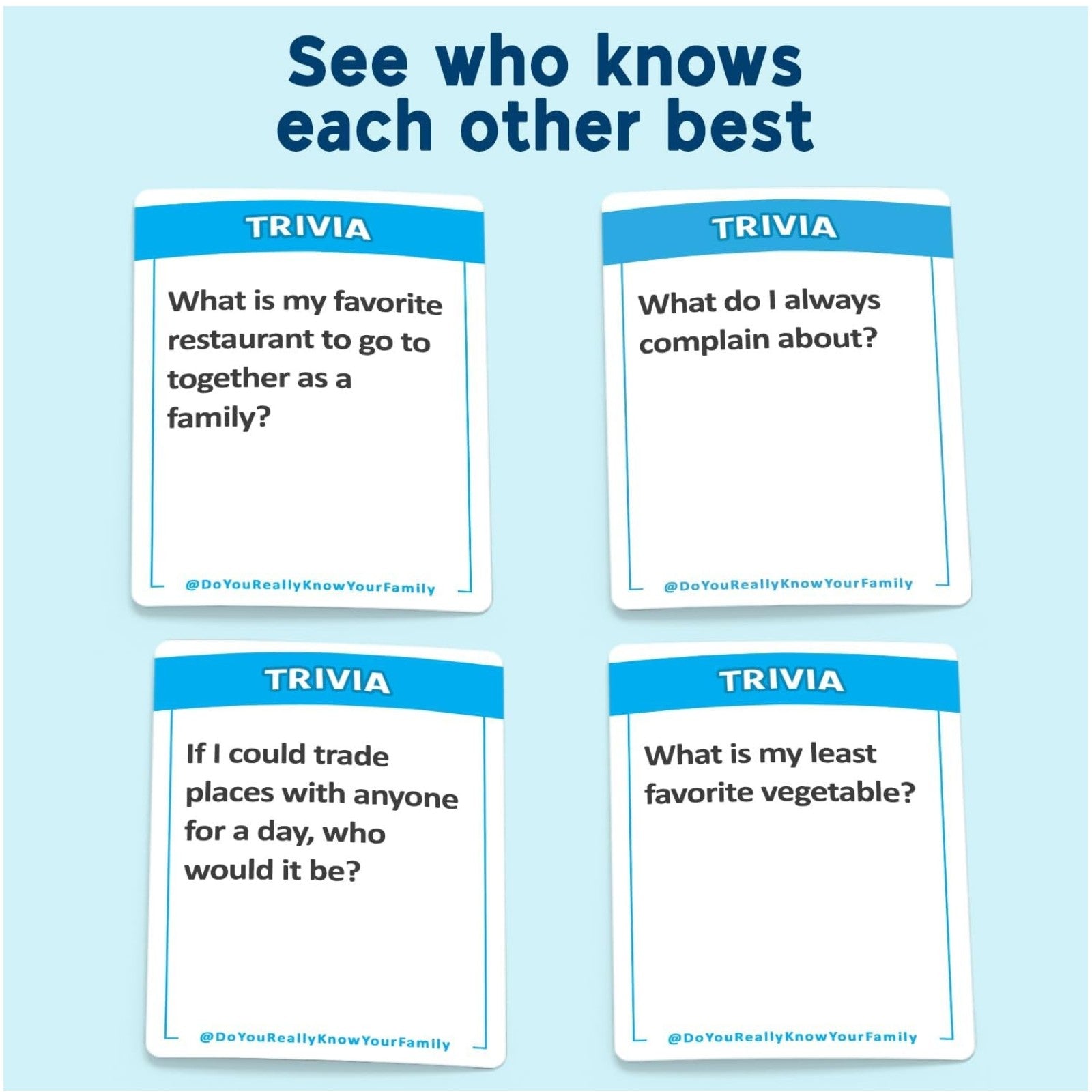 Do You Really Know Your Family Card Game - My Store