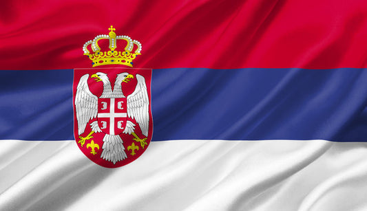 Large Serbia Serbian Flag Heavy Duty Outdoor 90 X 150 CM - 3ft x 5ft