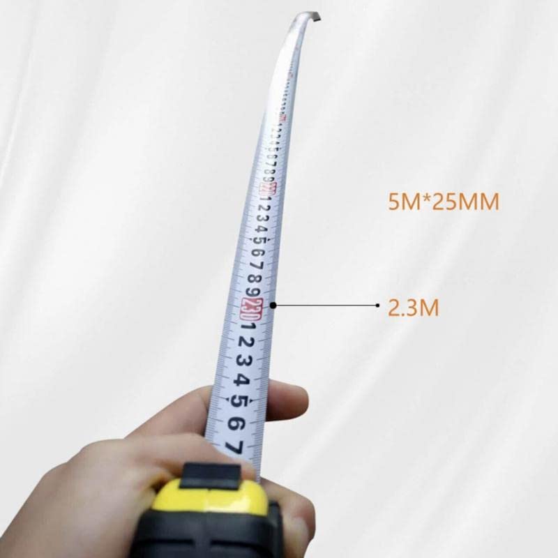 Tape Measure 5m/16ft  Measuring Tape Measure Steel Ruler Rule Lock Rubber Grip Metric & Inch Triple Lock Mechanism