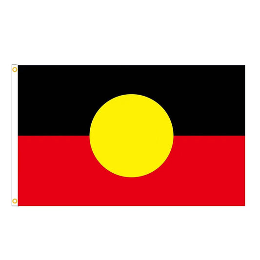 Large Australian Aboriginal Flag Indigenous of Australia Flags Heavy Duty Outdoor 90 X 150 CM - 3ft x 5ft
