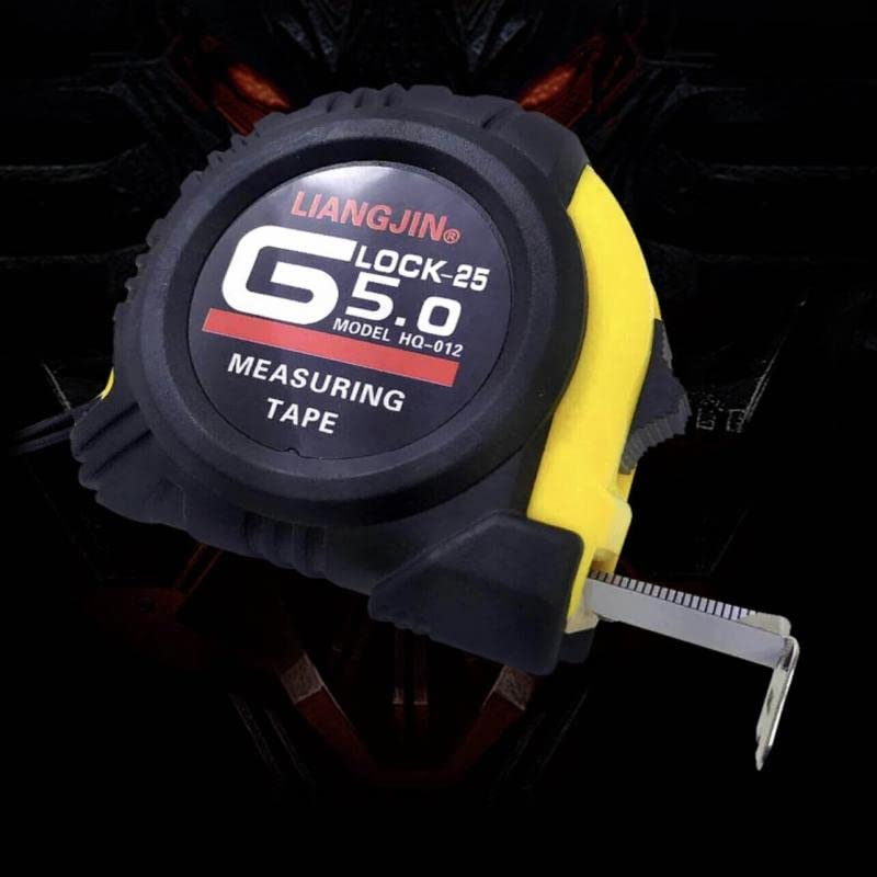 Tape Measure 5m/16ft  Measuring Tape Measure Steel Ruler Rule Lock Rubber Grip Metric & Inch Triple Lock Mechanism