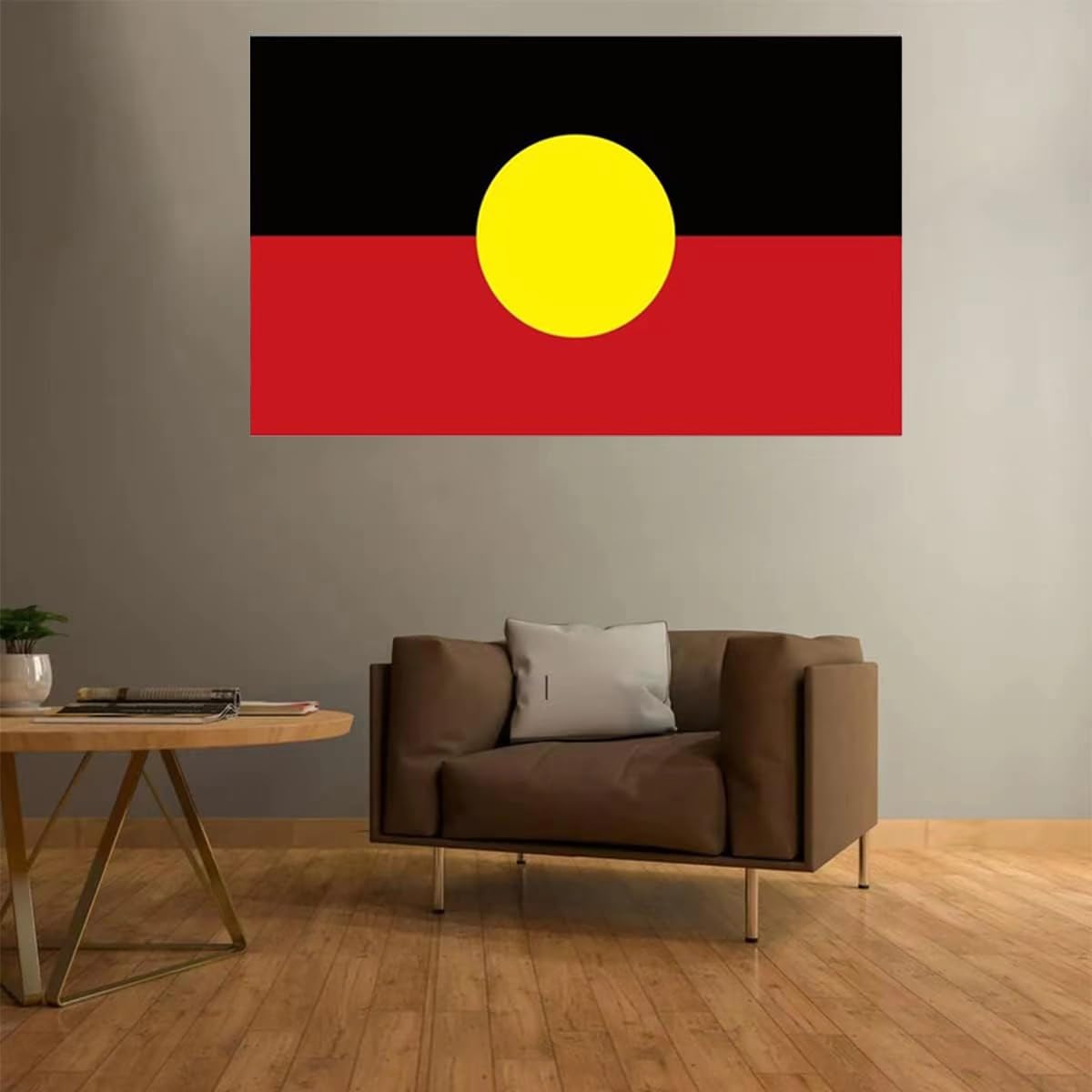 Large Australian Aboriginal Flag Indigenous of Australia Flags Heavy Duty Outdoor 90 X 150 CM - 3ft x 5ft
