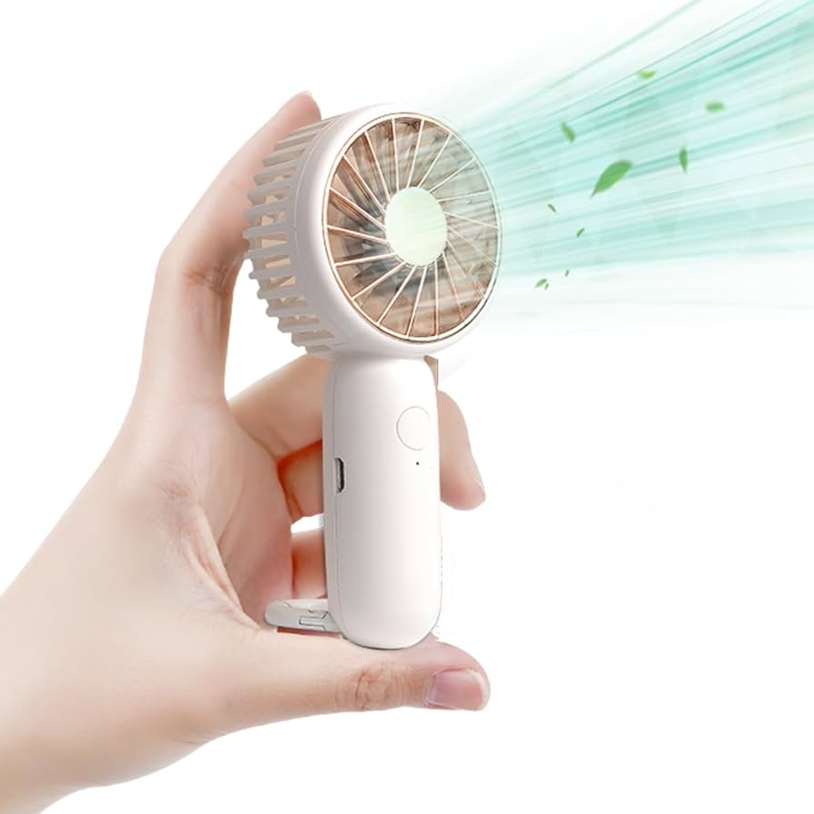 Mini Fan Convenient Small Fan Handheld Pocket Hand-held Fan Lightweight Adjustable Cute Small Fan for Outdoor and Indoor Use - My Store