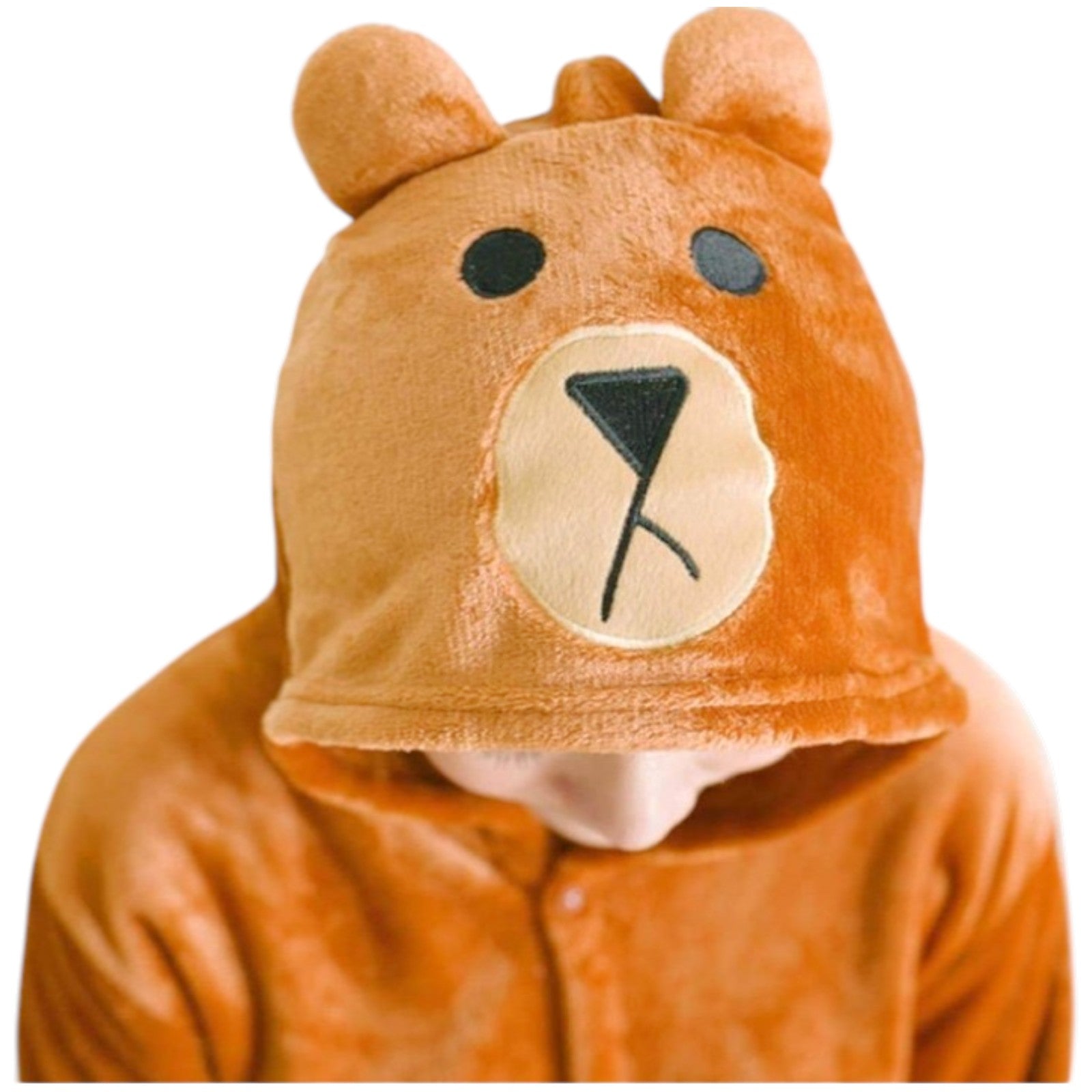 Brown Bear One Piece Kigurumi Kid Cosplay Boy Unisex Pajamas Pyjamas Animal - My Store