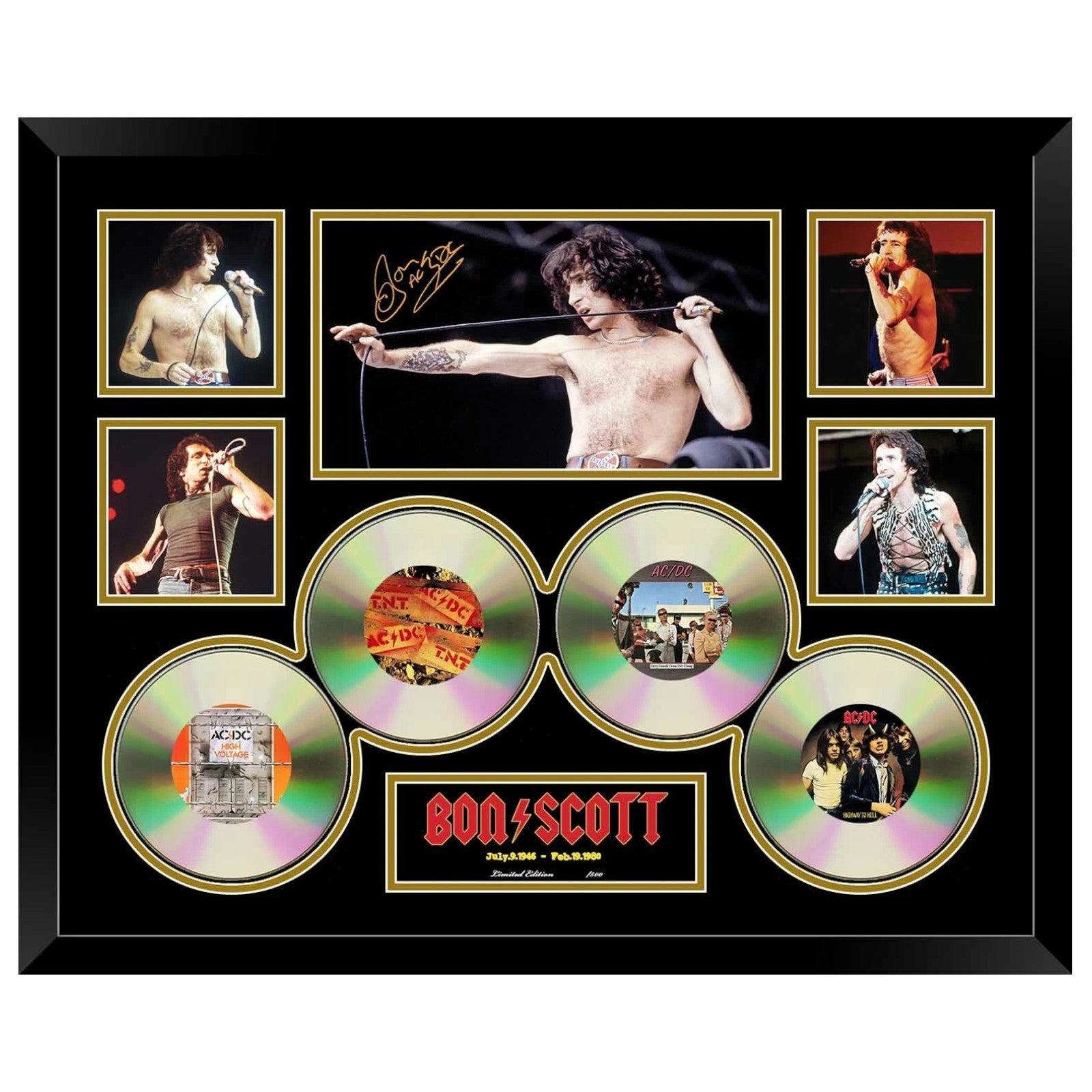 ACDC Bon Scott Signed Limited Photo Memorabilia Frame - My Store