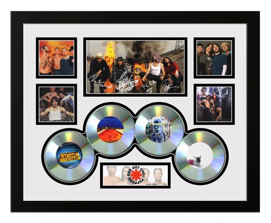 RED HOT CHILLI PEPPERS Signed Limited Edition Photo Memorabilia Wooden Frame - My Store