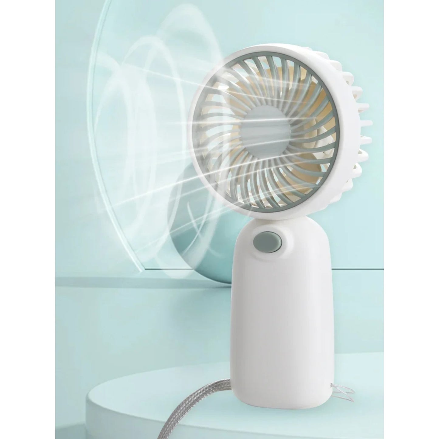 Mini Fan Convenient Small Fan Handheld Pocket Hand-held Fan Lightweight Adjustable Cute Small Fan for Outdoor and Indoor Use - My Store