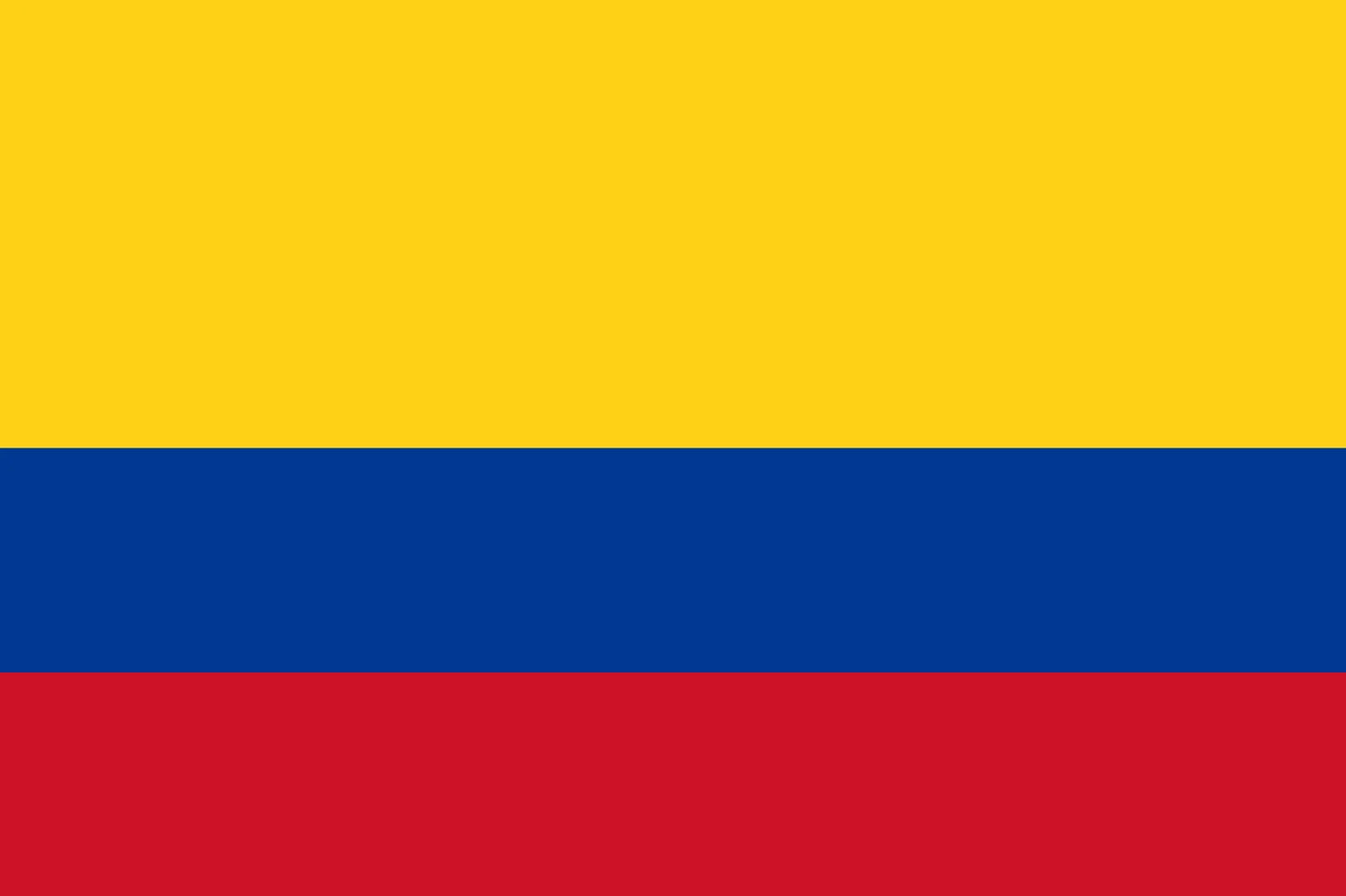 Large Colombian Flag 90cm x 150cm - 3ft x 5ft