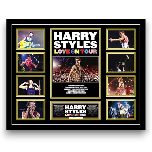 HARRY STYLES LOVE ON TOUR 2023 AUSTRALIA Signed Limited Edition Photo Memorabilia Wooden Frame