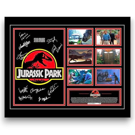 JURASSIC PARK ORIGINAL 1993 Signed Limited Photo Memorabilia Wooden Frame