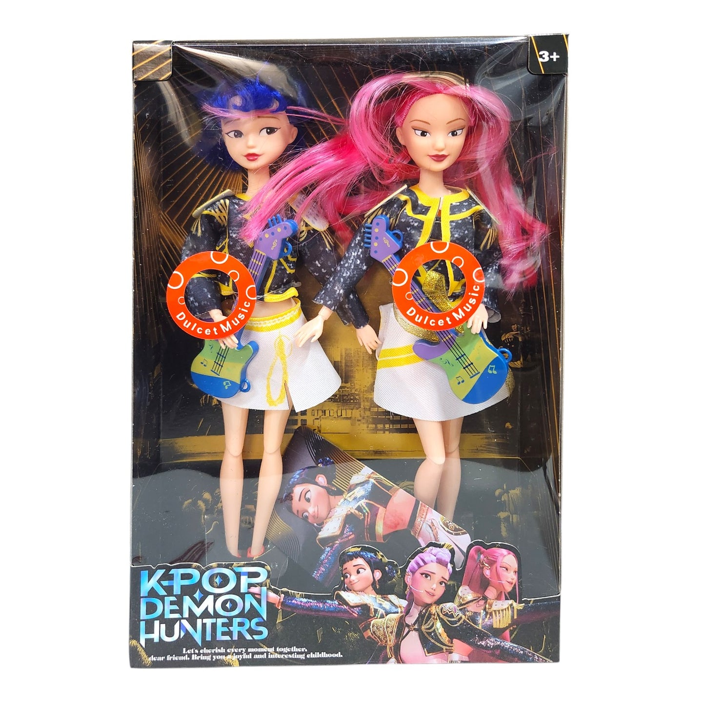 KPop Demon Hunters Rumi Mira Zoe Doll Set Figurine Action Figure - 30cm - My Store