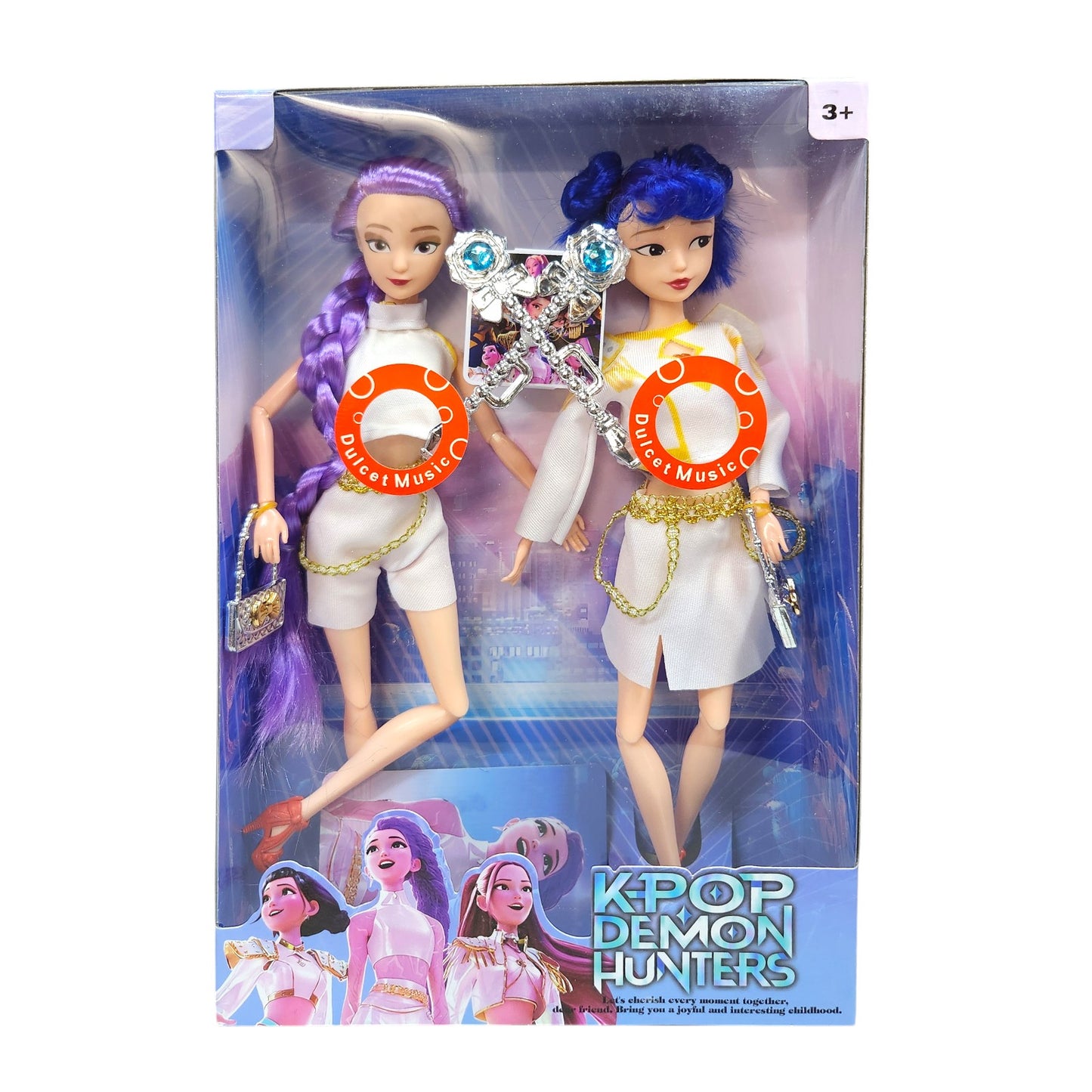 KPop Demon Hunters Rumi Mira Zoe Doll Set Figurine Action Figure - 30cm - My Store