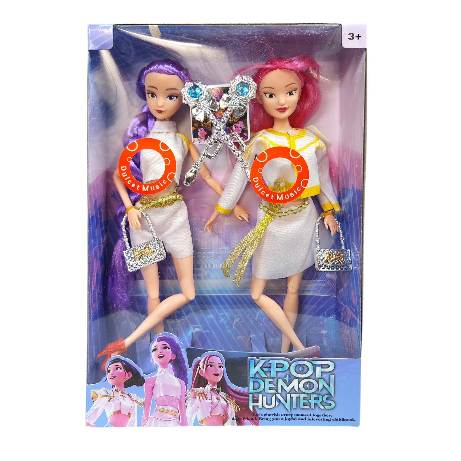 KPop Demon Hunters Rumi Mira Zoe Doll Set Figurine Action Figure - 30cm - My Store