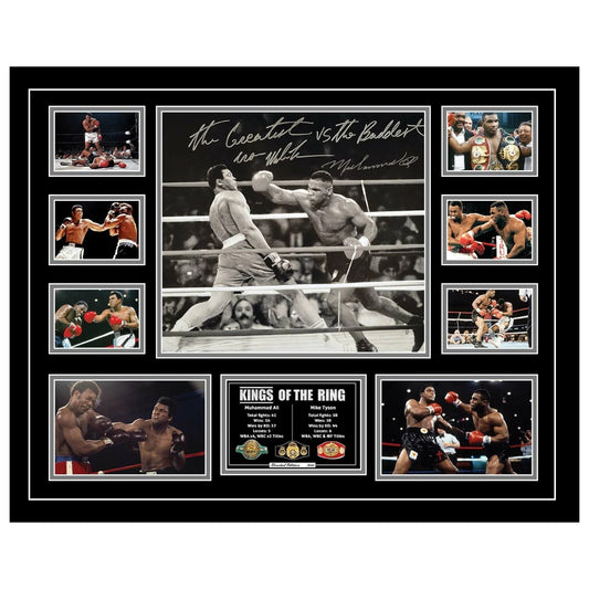 Muhammad Ali & Mike Tyson Kings Of The Ring Signed Limited Photo Memorabilia Frame - My Store