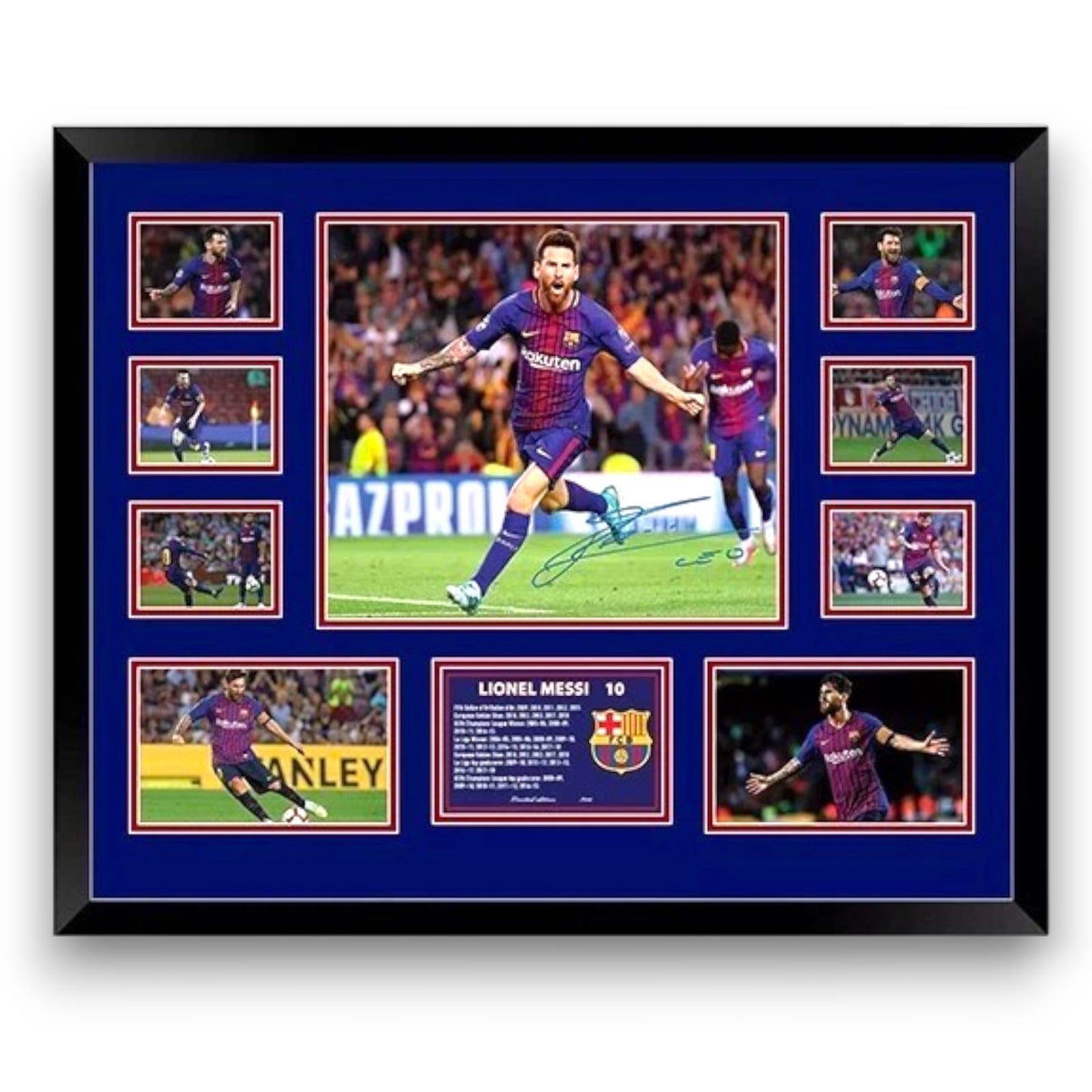 LIONEL MESSI 2018 BARCELONA FC Limited Photo Memorabilia Frame