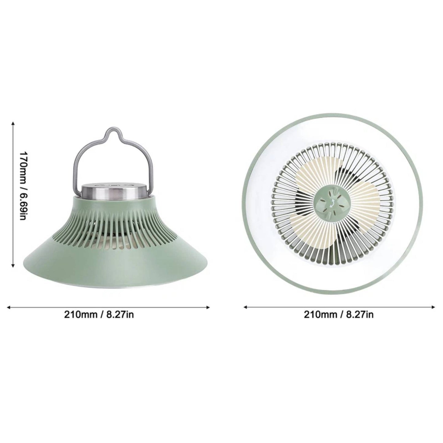 Camping Fan with LED Lights 2in1 Portable Ceiling Fan with Hanging Hook Mosquito Repellent Cooling Fan for Tent Outdoor - My Store
