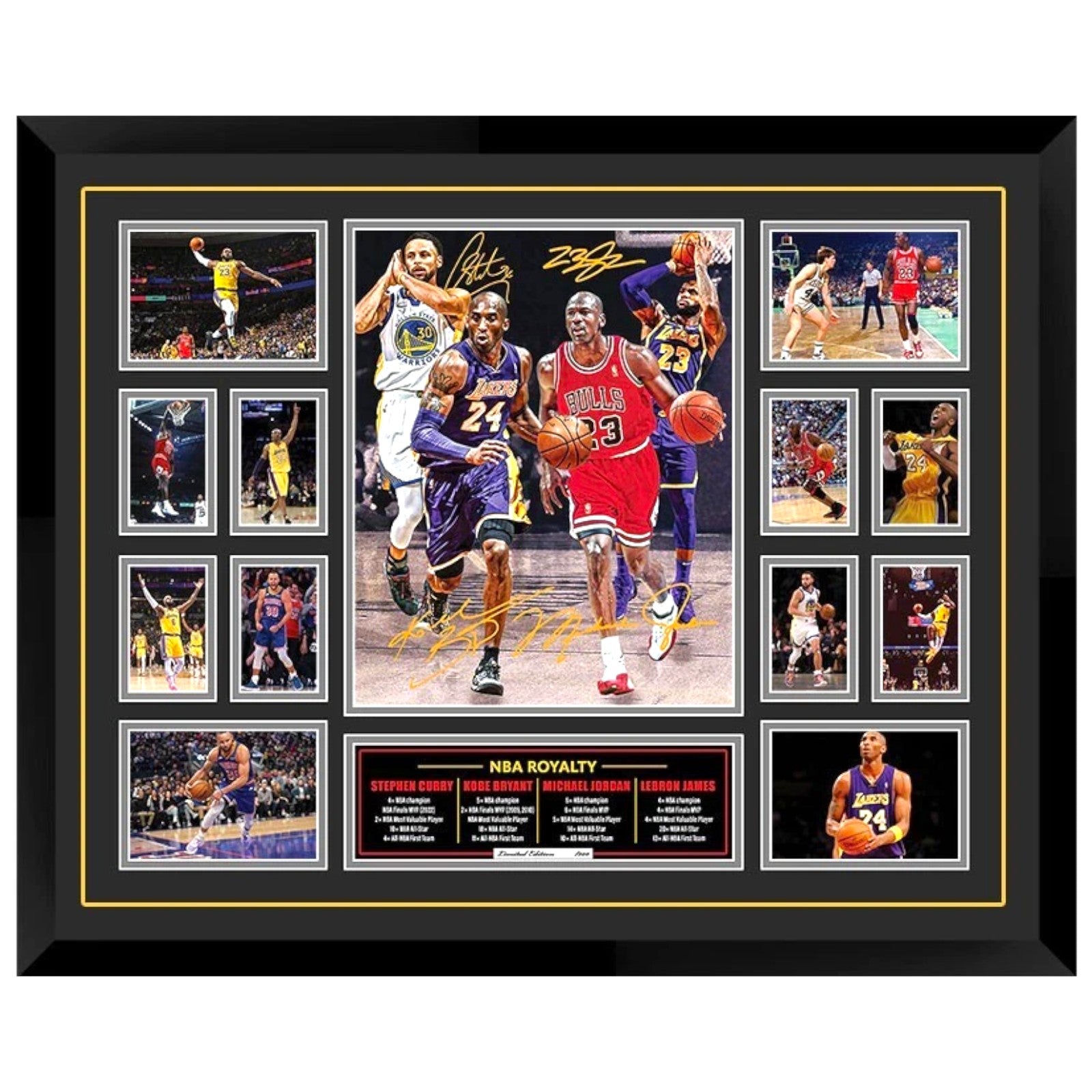 NBA Royalty Michael Jordan & Kobe Bryant Signed Limited Photo Memorabilia Frame - My Store